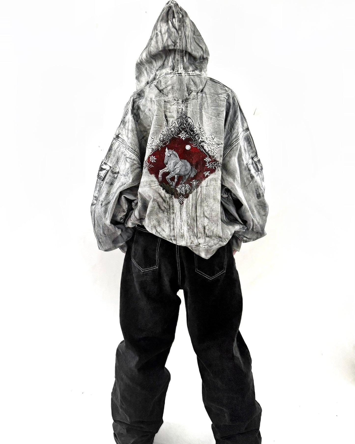 WHITE STALLION WAXED MUD DENIM JACKET - 1/1