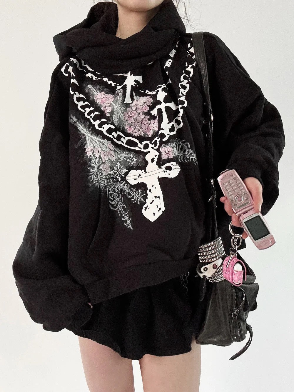 MIDNIGHT BLOSSOM LOKI HOODIE - 1/1