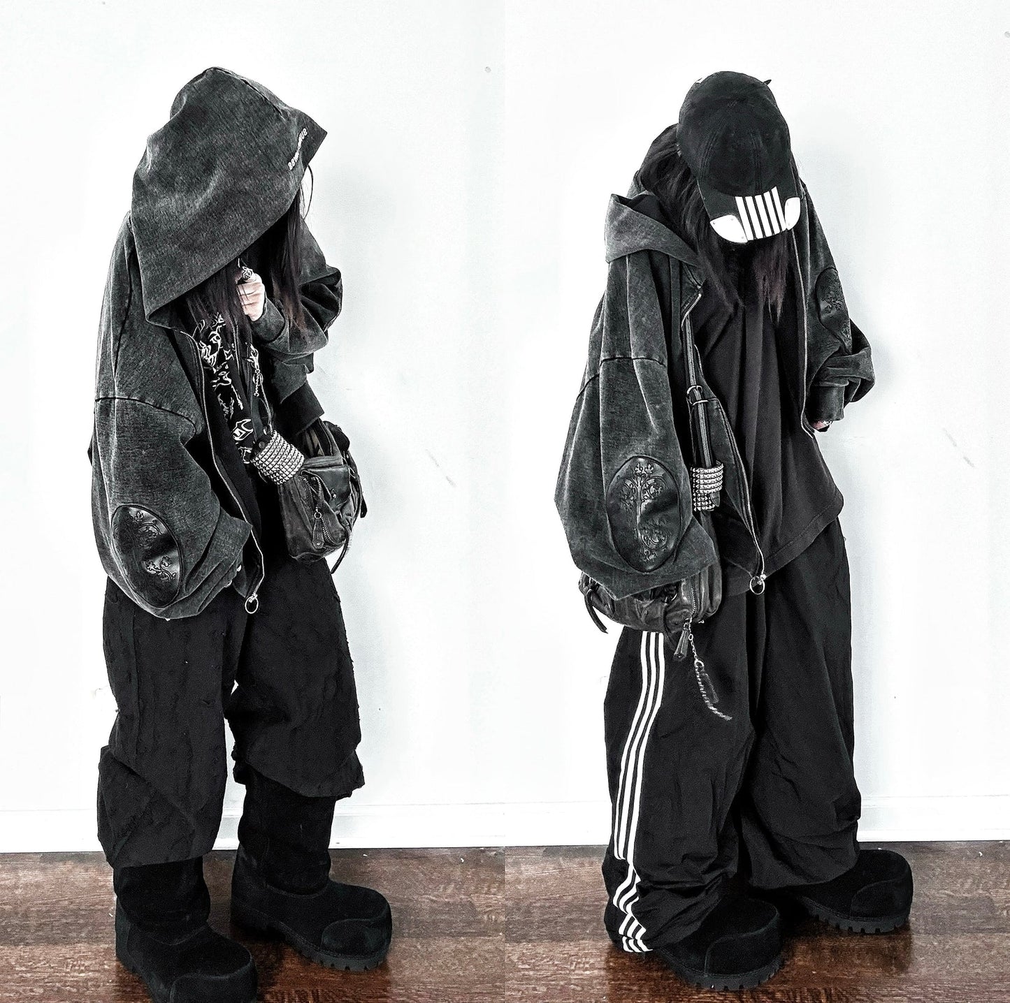 Leather Patch Essential Zip-Up