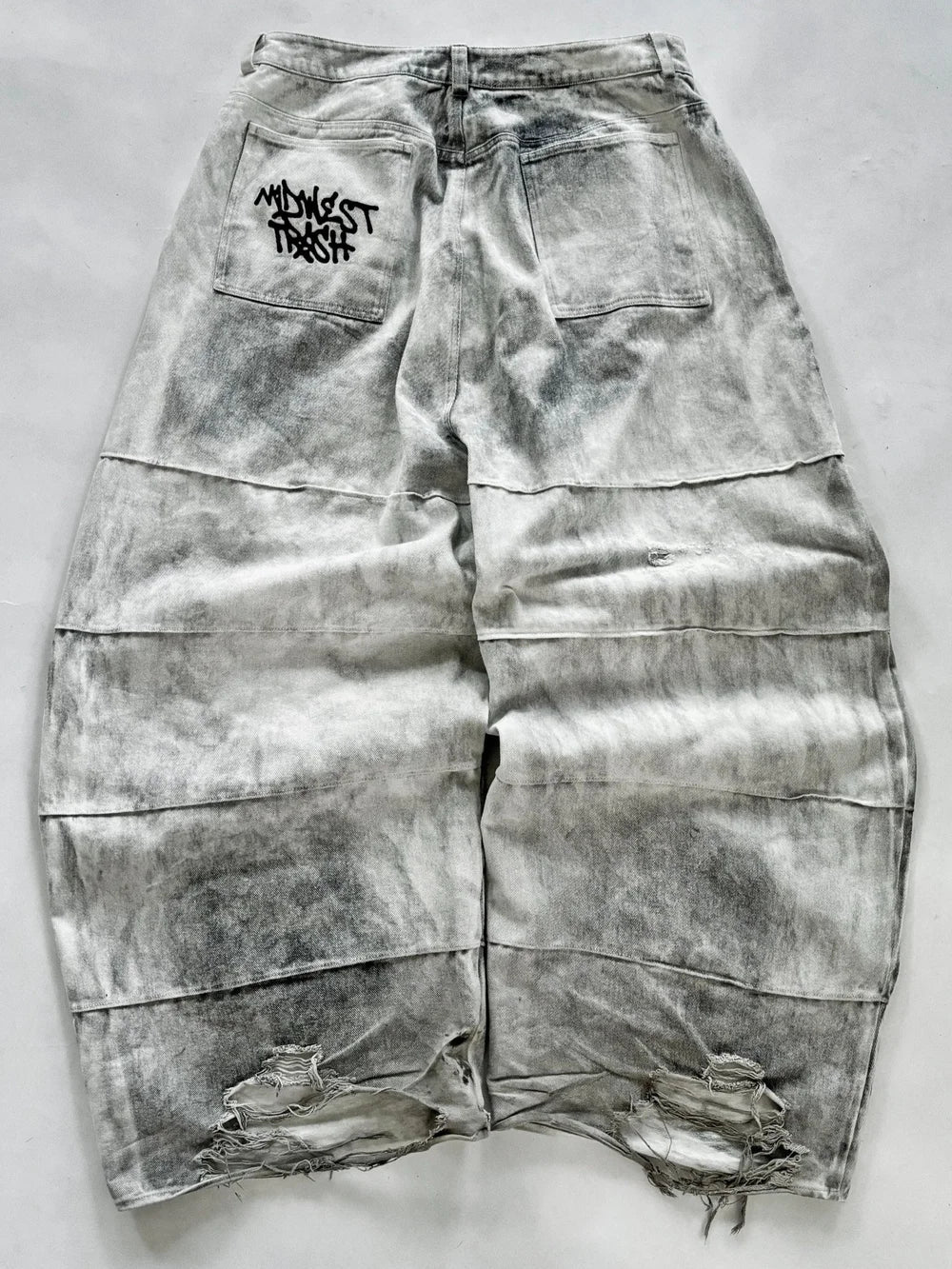 Destroyed Mud Denim Jeans